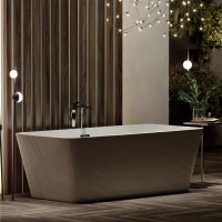 Акриловая ванна Sancos Dama FB05 170x80 см, отдельностоящая, белая, с каркасом, со сливом-переливом