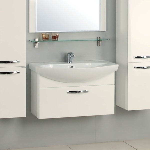 Тумба под раковину AQUATON Ария 80 белая