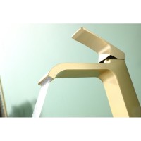 Смеситель для раковины высокий Raglo R02.15.03, золотой сатин