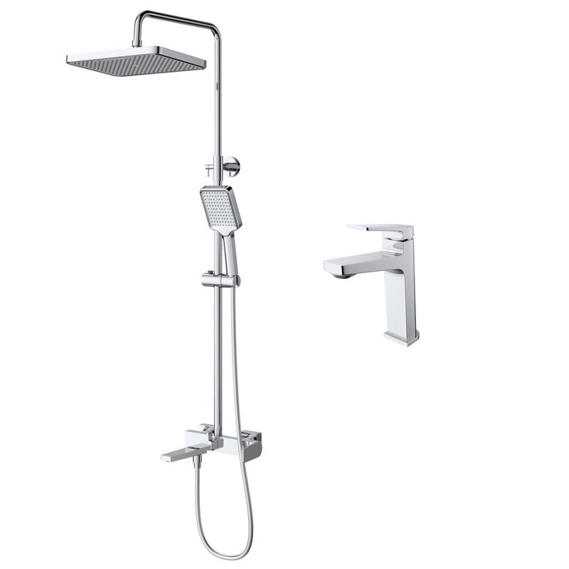 Комплект для ванной BelBagno Ardente VSCM/LVM хром