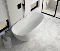 Акриловая ванна Ceruttispa D'lseo 7390 170x75 см, отдельностоящая, белая, овальная, на ножках, со сливом-переливом