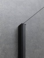 Душевой уголок Allen Brau Priority 160x100, профиль черный браш, стекло прозрачное