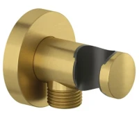 Шланговое подключение Kludi A-QA 60547N0-00 с держателем, брашированное золото Шланговое подключение Kludi A-QA 60547N0-00 с держателем, брашированное золото