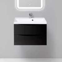 Тумба с раковиной BelBagno Marino 70 nero lucido