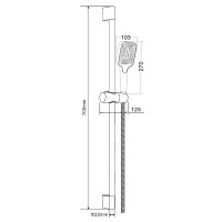 Душевой гарнитур Orange O-Shower OS814cr хром Душевой гарнитур Orange O-Shower OS814cr хром