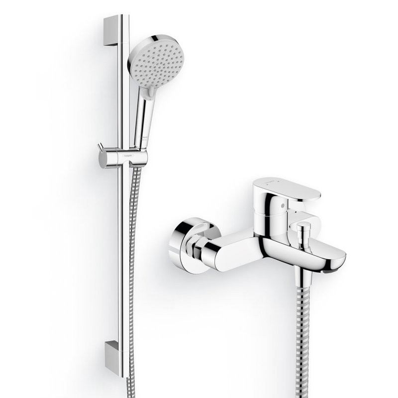 Душевой комплект Смеситель Hansgrohe Rebris S 72440000 хром + Гарнитур Vernis Blend 26275000 хром