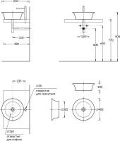 Тумба с раковиной KERAMA MARAZZI Modula 60 подвесная, арабика, белая глянцевая, раковина Canaletto CN.wb.40