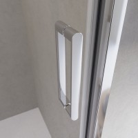 Душевая дверь в нишу BelBagno Luce BF-1-100-C-Cr профиль хром, стекло прозрачное