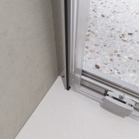 Душевая дверь в нишу BelBagno Luce BF-1-100-C-Cr профиль хром, стекло прозрачное