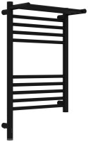 Полотенцесушитель электрический Сунержа Богема 3.1 31-6006-6040 70x45 см, подключение слева, матовый черный, лесенка, с полкой