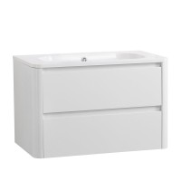 Мебель для ванной комнаты Cezares Relax 80 подвесная, 2 ящика, bianco lucido