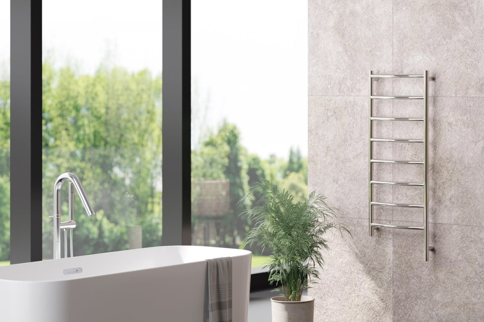 Полотенцесушитель электрический Сунержа Галант 3.1 00-6001-1040 110x45 см, подключение справа, без покрытия, лесенка