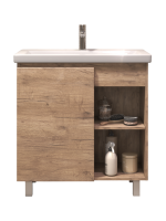 Тумба под раковину без столешницы Vigo Milos 80 напольная, дуб золотой