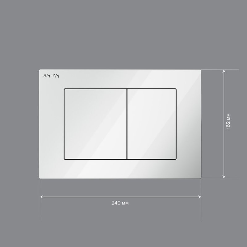 Кнопка смыва для унитаза AM.PM PrimeFit S I090201 АБС-пластик, цвет белый глянец