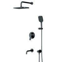 Душевой комплект AM.PM X-Joy FB85A3RH42 С ВНУТРЕННЕЙ ЧАСТЬЮ, черный