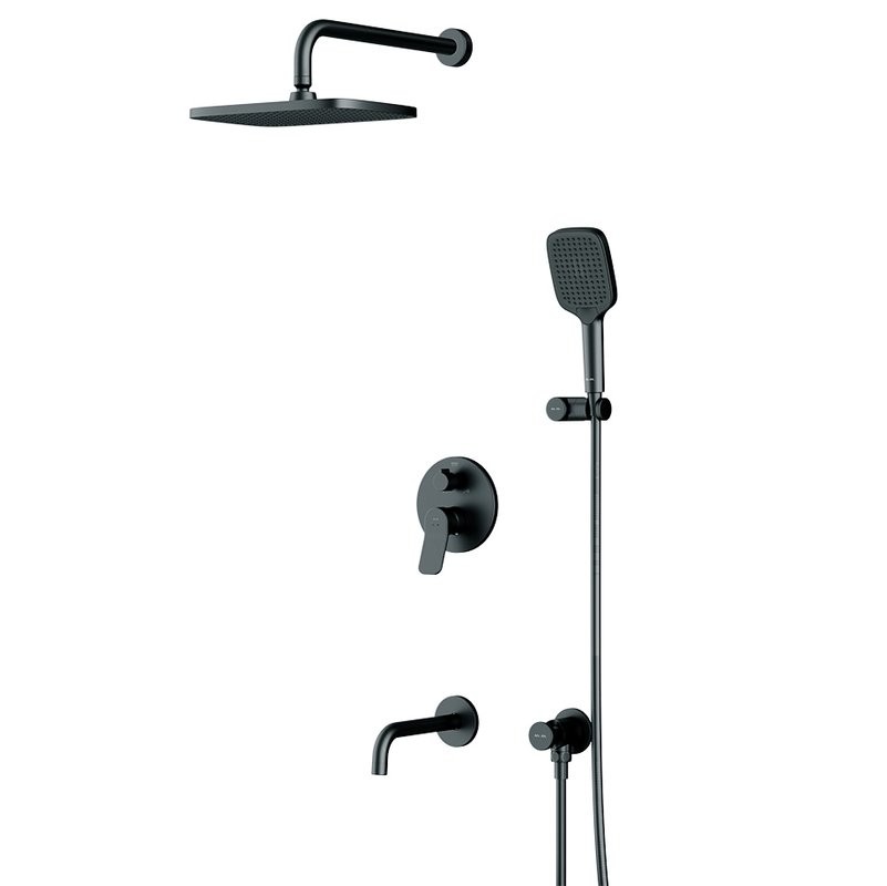 Душевой комплект AM.PM X-Joy FB85A3RH42 С ВНУТРЕННЕЙ ЧАСТЬЮ, черный