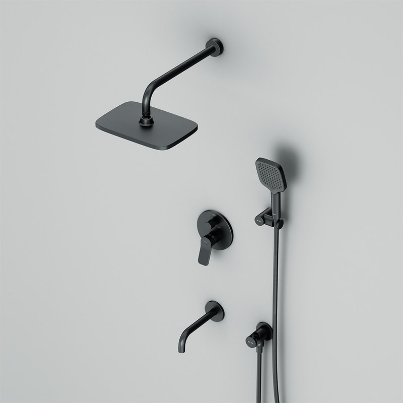 Душевой комплект AM.PM X-Joy FB85A3RH42 С ВНУТРЕННЕЙ ЧАСТЬЮ, черный
