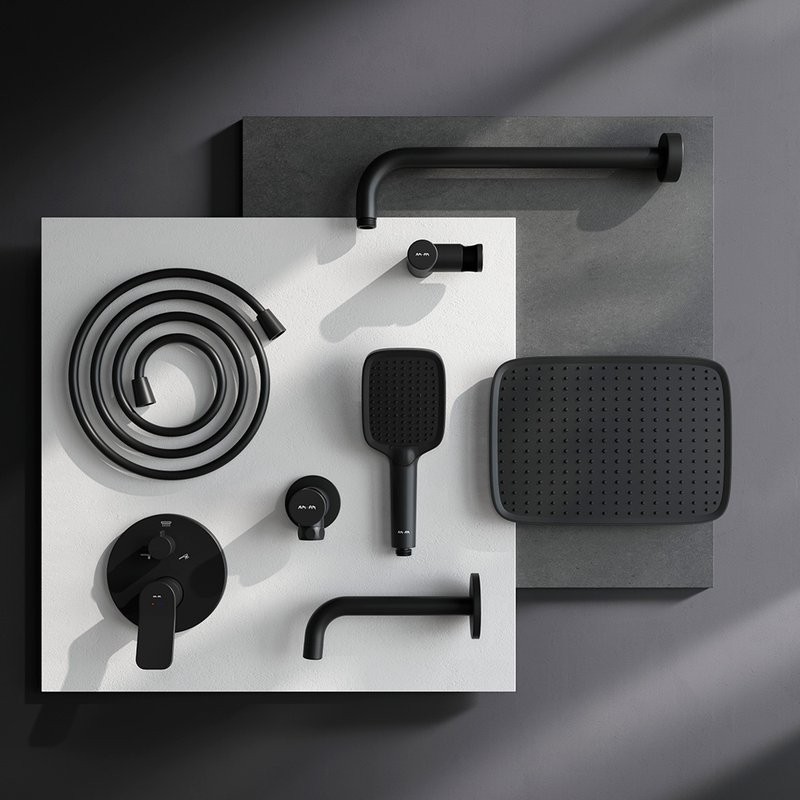 Душевой комплект AM.PM X-Joy FB85A3RH42 С ВНУТРЕННЕЙ ЧАСТЬЮ, черный