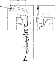 Смеситель для кухни Hansgrohe Metris 14821000