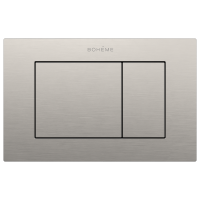 Кнопка смыва для унитаза Boheme 650/2-NB нержавеющая сталь, цвет брашированный никель