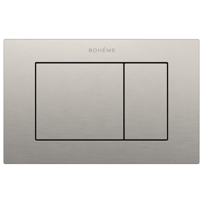 Кнопка смыва для унитаза Boheme 650/2-NB нержавеющая сталь, цвет брашированный никель