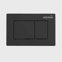 Кнопка смыва для унитаза AQUAme AQM4102B пластик, цвет черный