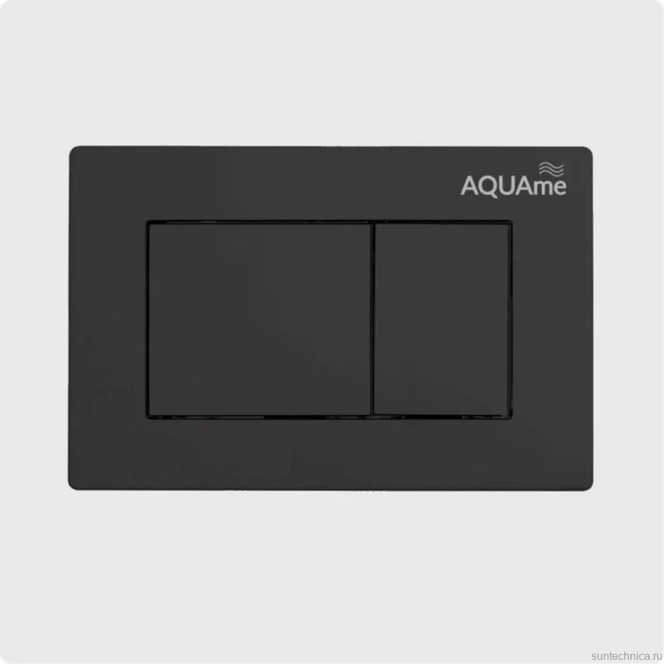 Кнопка смыва для унитаза AQUAme AQM4102B пластик, цвет черный