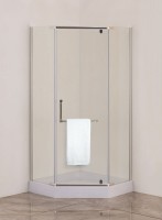 Душевой уголок Agger A03 090TCR/G 90x90, прозрачное стекло, с поддоном