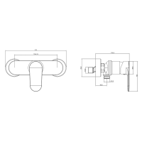 Смеситель для душа AQUATEK Ника AQ1860CR хром