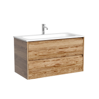 Мебель для ванной комнаты Sancos Libra 90 подвесная, дуб чарльстон, раковина СN7019