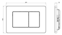 Кнопка смыва для унитаза CHARUS Robusto FP.310.BTG.05 нержавеющая сталь
