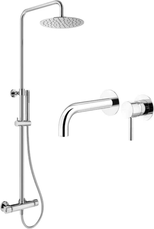 Комплект для ванной Plumberia Selection Ixo KITXO6302CR210 С ВНУТРЕННЕЙ ЧАСТЬЮ, хром