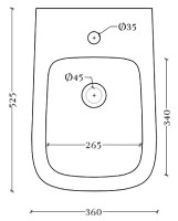 Биде напольное ArtCeram A16 ASB005 05 00 матовое белое Биде напольное ArtCeram A16 ASB005 05 00 матовое белое