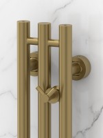 Полотенцесушитель водяной Сунержа Терция Pro 32-0444-1510 150x15 см, золотой шелк, I-образный