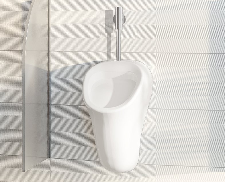 Писсуар подвесной VitrA Arkitekt 6202B003-0198 сенсорный, белый, с сифоном