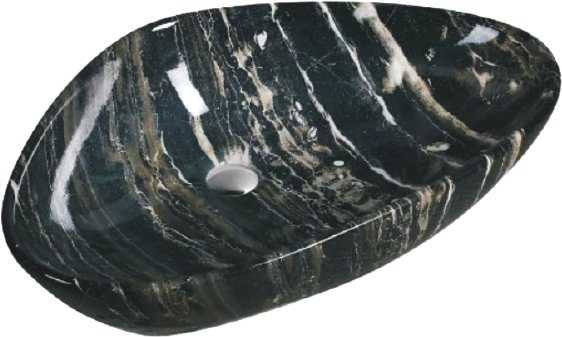 Раковина SantiLine SL-7031 черный мрамор