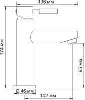 Смеситель для раковины Wasserkraft Main 4104
