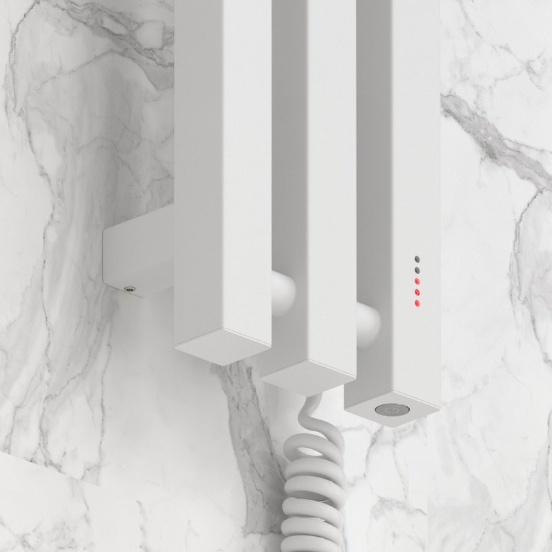 Полотенцесушитель электрический Сунержа Вердикт 4.0 30-0851-1210 120x15 см, подключение справа, скрытое подключение справа, матовый белый, I-образный