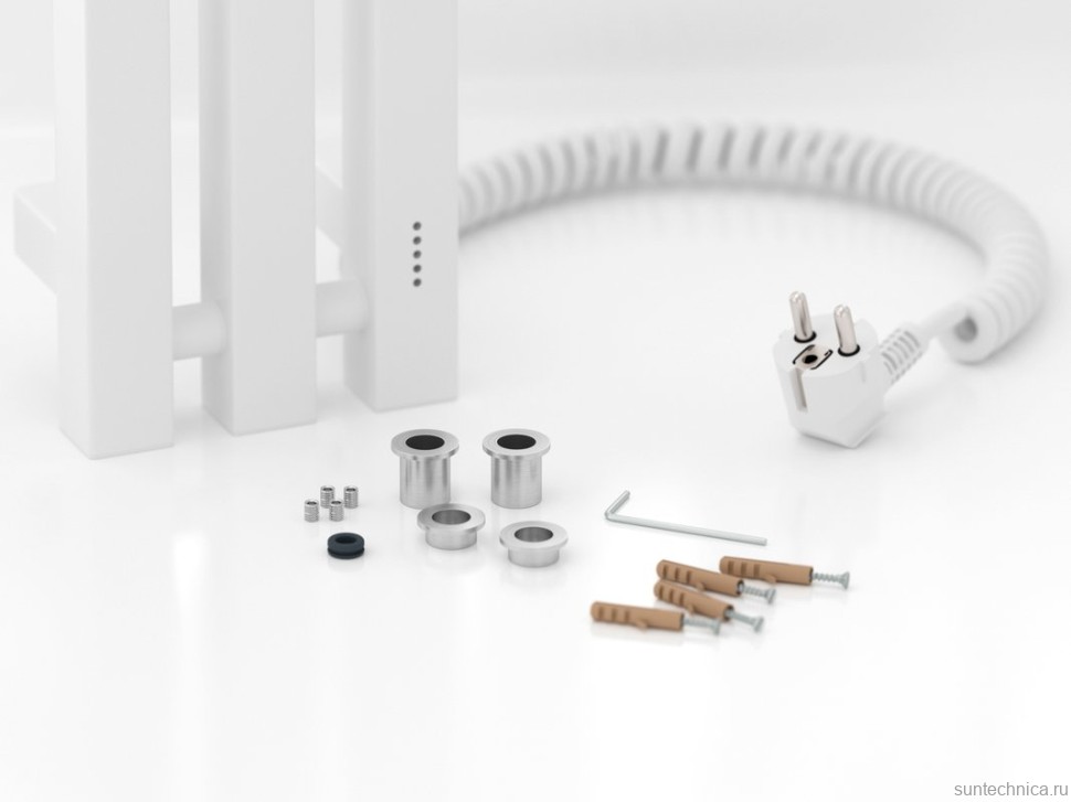 Полотенцесушитель электрический Сунержа Вердикт 4.0 30-0851-1210 120x15 см, подключение справа, скрытое подключение справа, матовый белый, I-образный