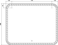 Мебель для ванной комнаты SanStar Riana 100 подвесная, cappuccino, раковина Фостер 100