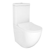 Унитаз-компакт напольный AZARIO Renda AZ-8693 глянцевый белый