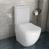 Унитаз-компакт напольный AZARIO Renda AZ-8693 глянцевый белый