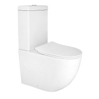 Унитаз-компакт напольный AZARIO Renda AZ-8693 глянцевый белый