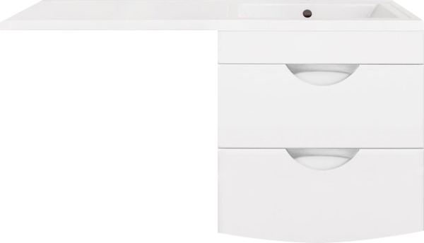 Тумба с раковиной Style Line Жасмин-2 60 Люкс Plus, белая, для стиральной машины R