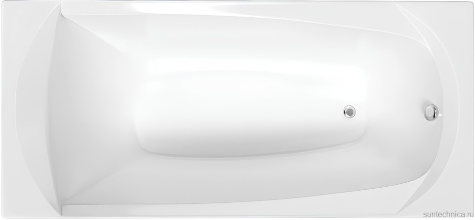 Акриловая ванна 1MarKa Elegance Премиум 170x70 см, пристенная, белая, с каркасом, с экраном, со сливом-переливом
