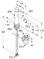 Смеситель для биде Kludi Nova Fonte Pura 20216N115 брашированная бронза PVD Смеситель для биде Kludi Nova Fonte Pura 20216N115 брашированная бронза PVD