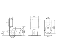 Унитаз-компакт напольный Grossman Торнадо GR-4485SQ
