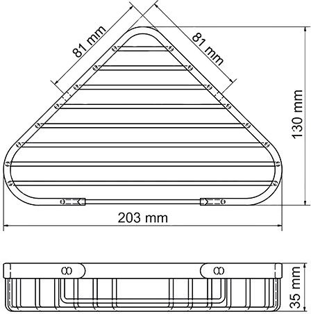 Полка Wasserkraft K-733white угловая