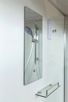 Душевая кабина DTO K402S 120х90, с электрикой, профиль хром, стекло прозрачное