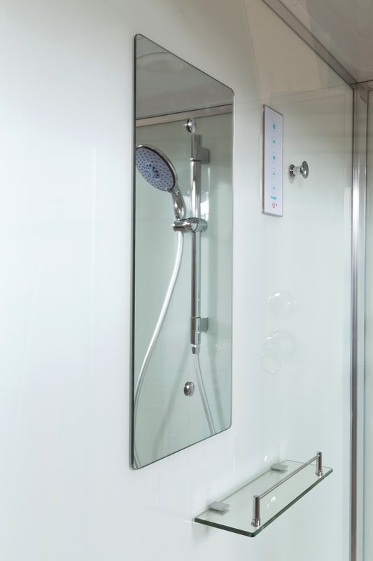 Душевая кабина DTO K402S 120х90, с электрикой, профиль хром, стекло прозрачное